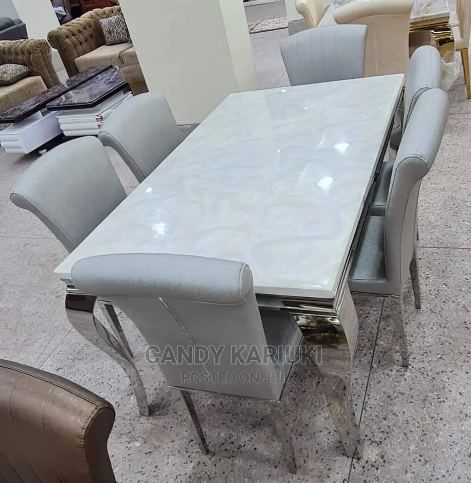 Pure Marble 6 Setaer Dinjng Table Set
