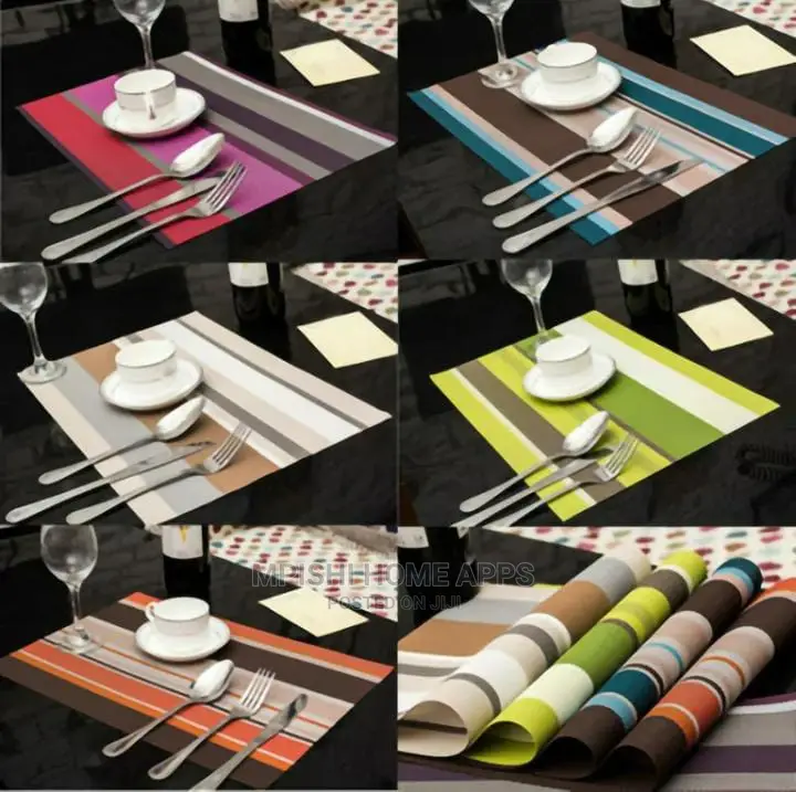Stripped Table Mats 6pcs