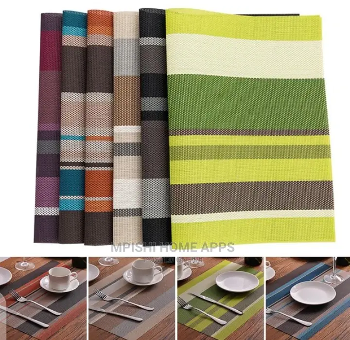 Stripped Table Mats 6pcs