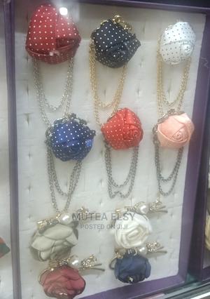 Polycadot White,Red,Blue,Black,Maroon Red Lapel Chains - thumbnail 2