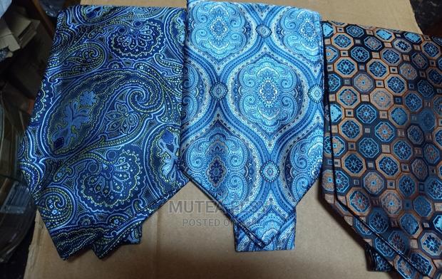 Skyblue Temple Design Ascot Ties - thumbnail 3