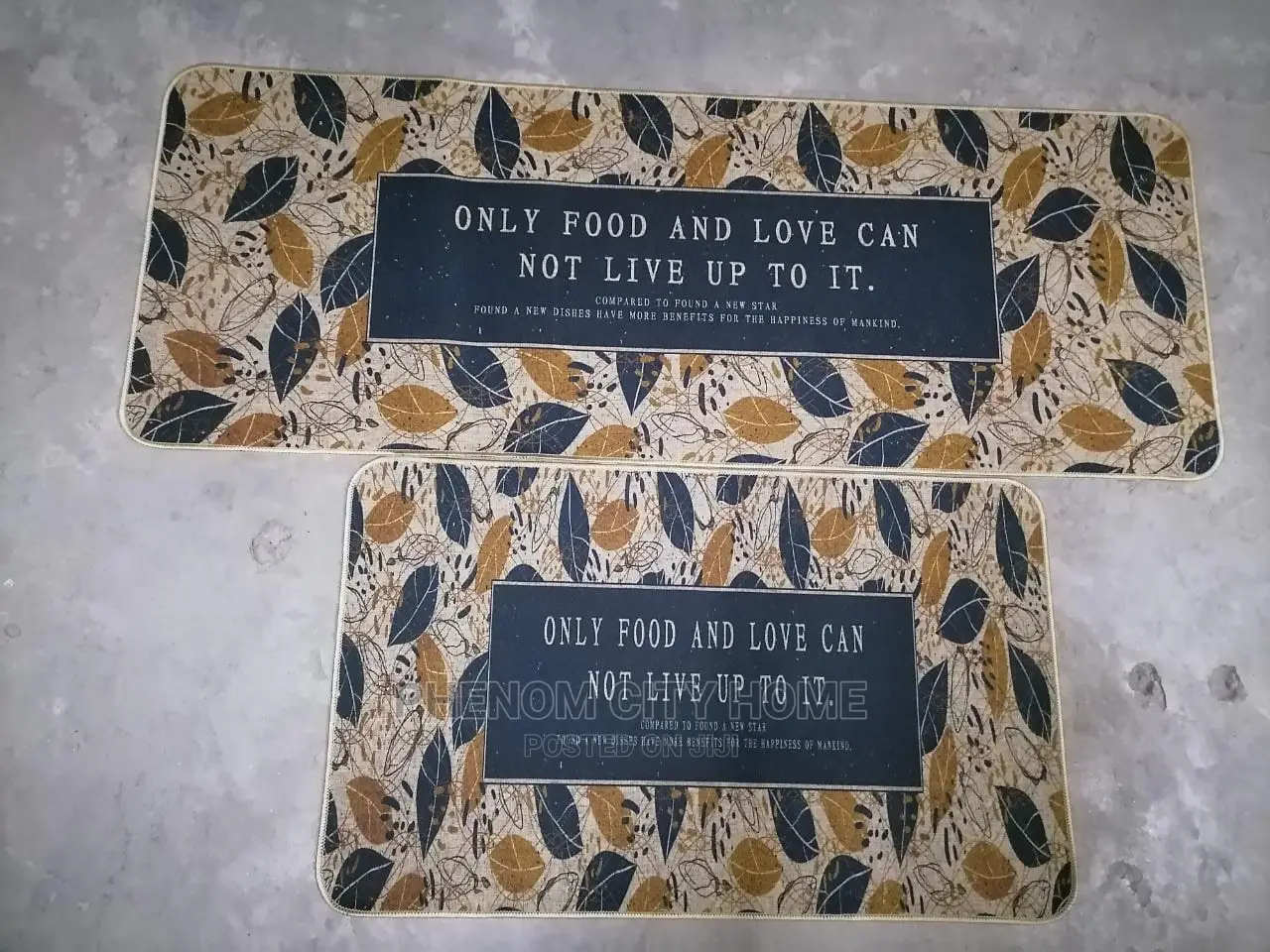 Antislip Kitchen Mats With Rubber Bottom