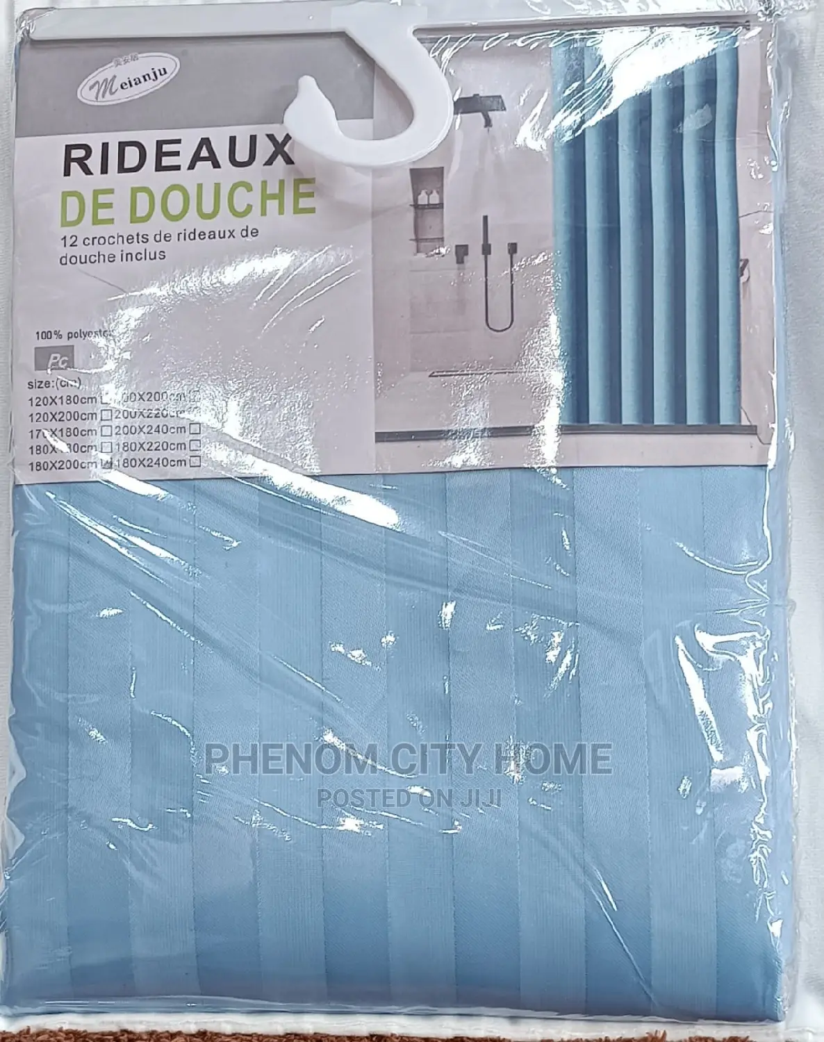 Plain Colour Shower Curtains