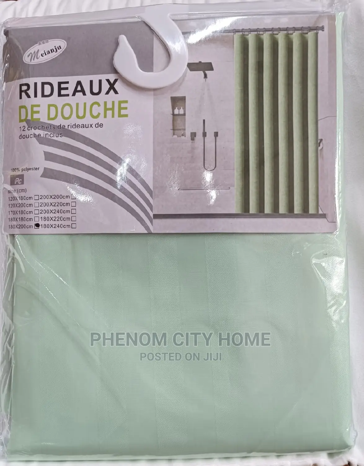 Plain Colour Shower Curtains