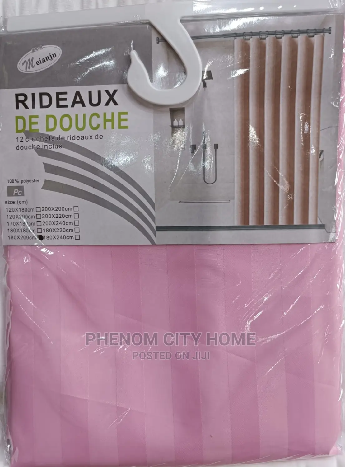 Plain Colour Shower Curtains