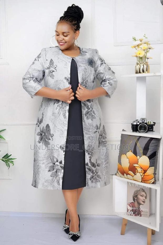 Executive Ladies Long Coat Dress Suit - main view