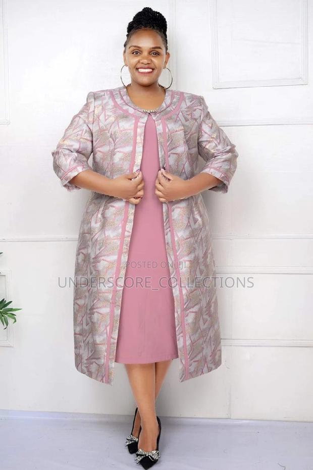 Executive Ladies Long Coat Dress Suit - thumbnail 4