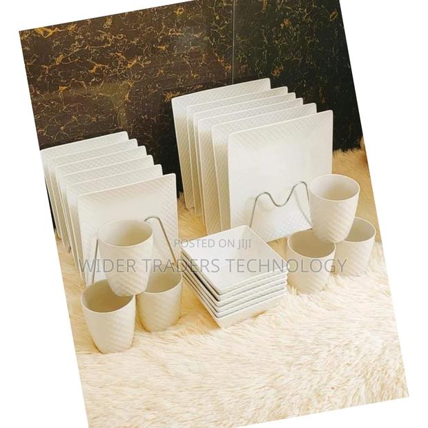 24pcs High Quality Ceramic Dinner Set Plates/