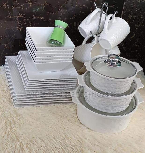 31pcs High Quality Ceramic Dinner Set Plates/