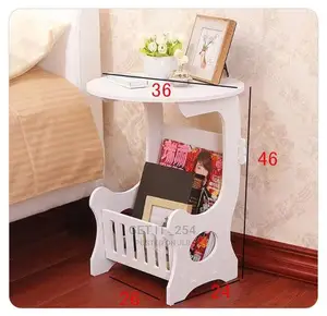 Multi-Purpose Bedside/Balcony/Coffee/Living Room White Round
