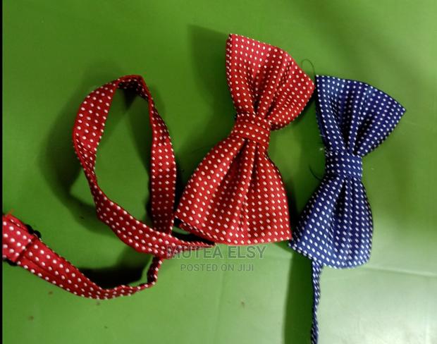 Polycadot Black, Navyblue,Red Maroon Single Bowties - thumbnail 2