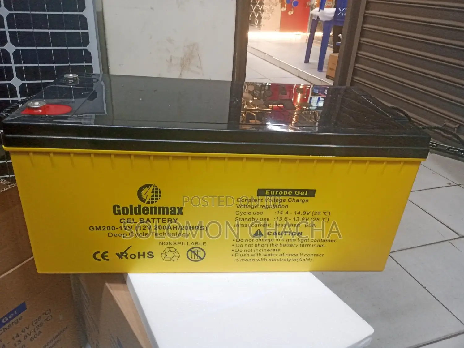 Goldenmax 200ah 12V Gel Battery