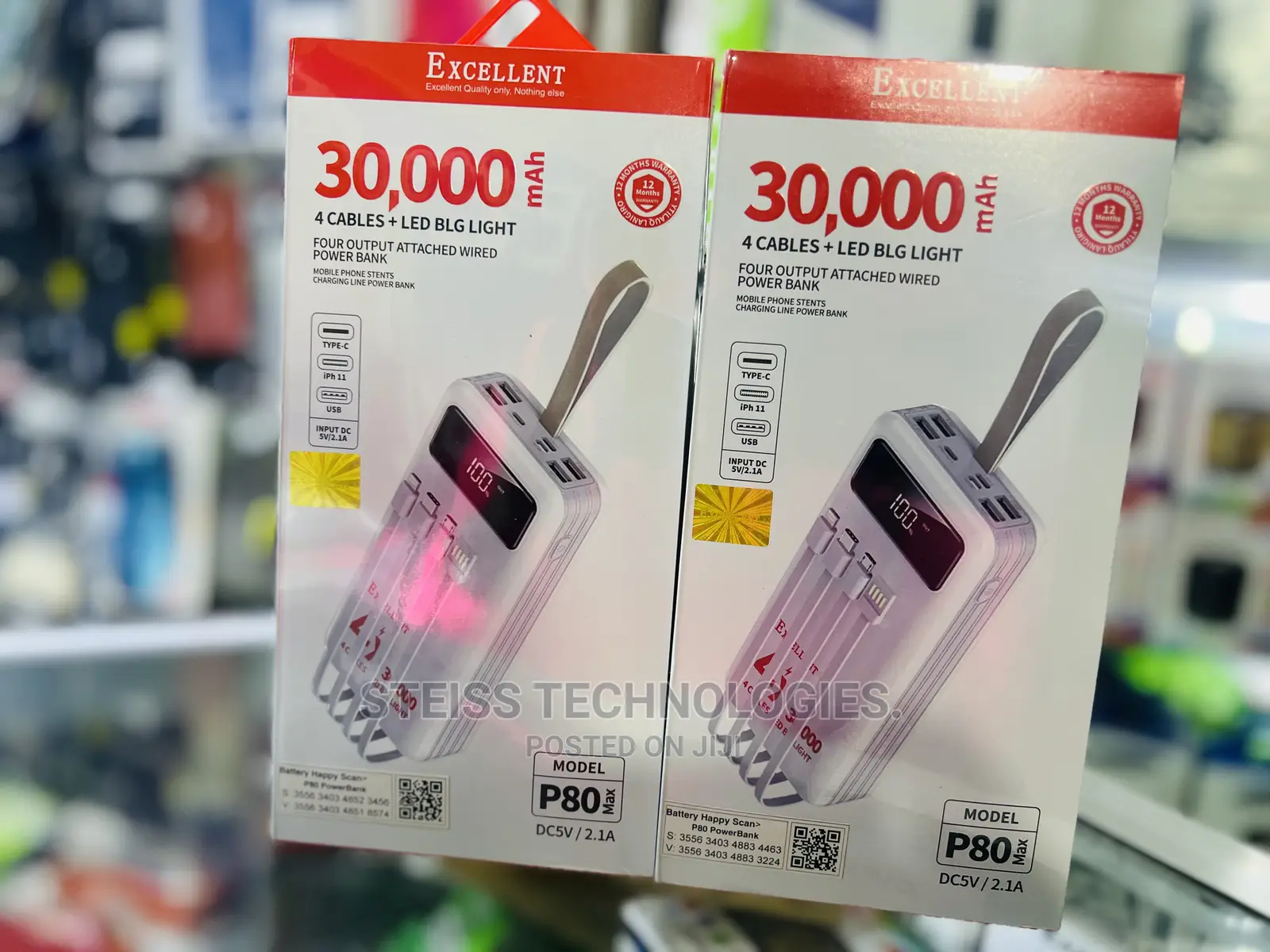 Excellent-30000mah Powerbank.