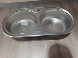 Round Double Bowl Stainless Steel Kitchen Sink
