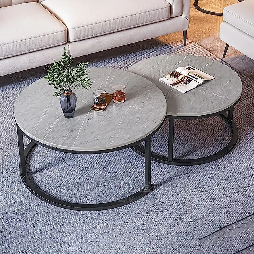 Marble Nesting Tables (Gray)