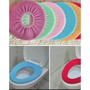 Toilet Seat Cover Pads 2 Pack Thicker Soft Bathroom