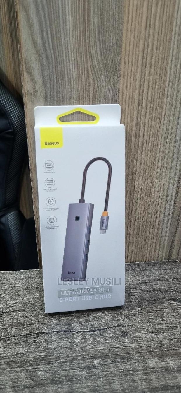 Baseus Ultra Joy Series 6 Port USB 3.0 USB-C Hub Adapter - thumbnail 2