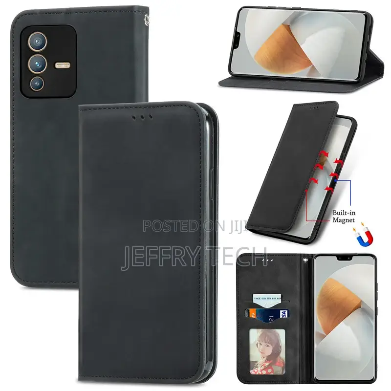 Vivo V27 5G Flip Case Luxury Leather Magnetic Book Cover Fo