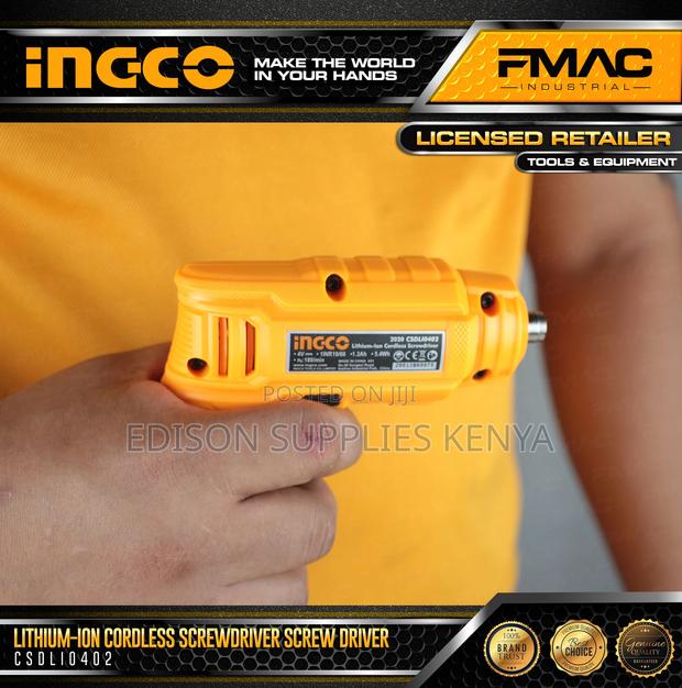 INGCO Cordless Screwdriver Lithium-Ion Screw Driver CSDLI040 - thumbnail 4