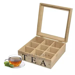 Bamboo Teabag Organizer Has Nine Compartments
Sim