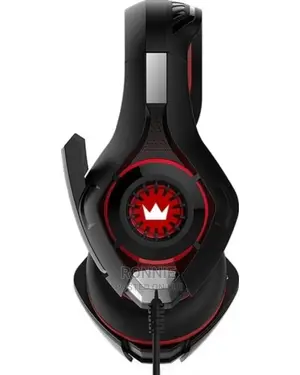 Crown Micro Gaming Headset - Black/Red - Heavy Duty
