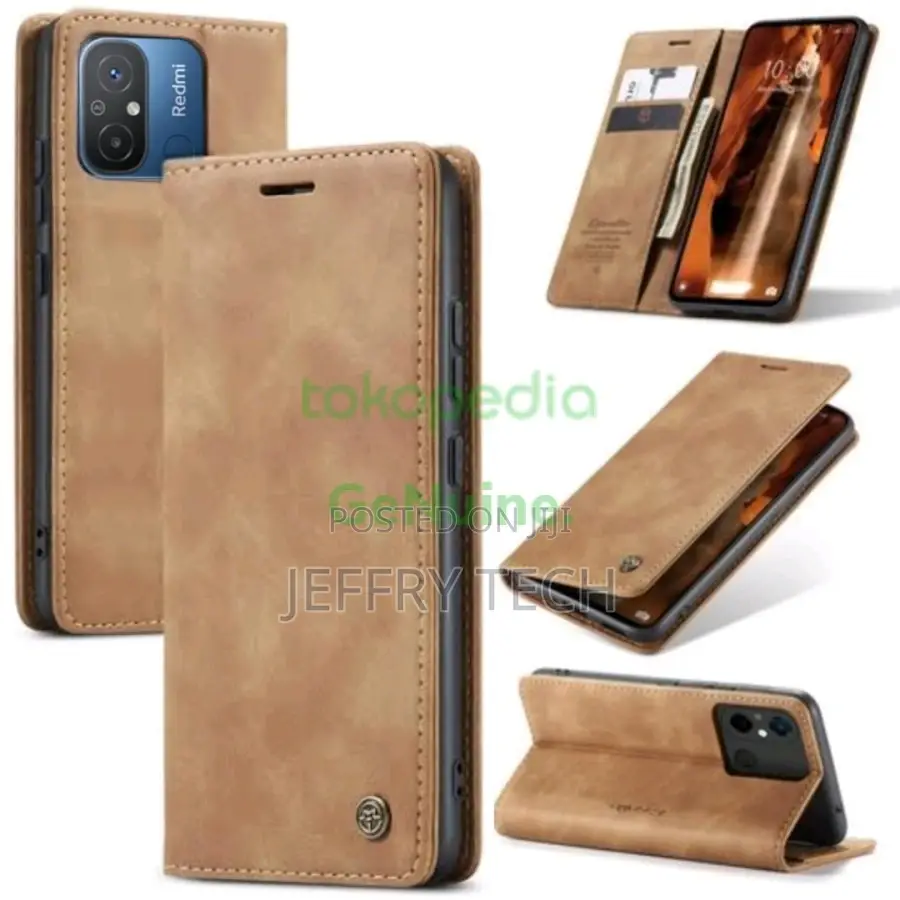 REDMI 12C Flip Wallet Caseme Leather Case Cover Sarung Dompe