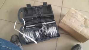 Chrome Dumbells Weight Set 15kgs - thumbnail 2