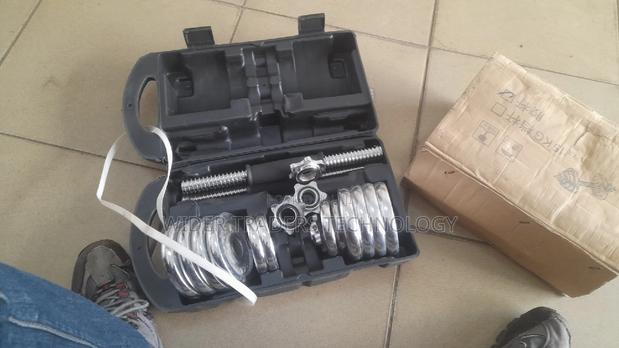 Chrome Dumbells Weight Set 15kgs - main view