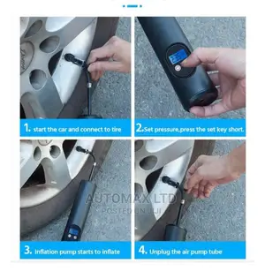 Mini Tyre Inflator With Gauge. For Toyota,Subaru,Nissan,Jeep