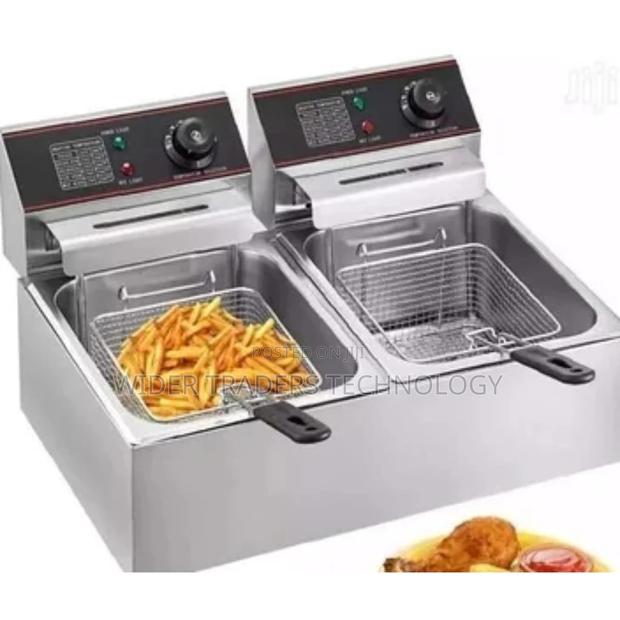 6L+6L Double Electric Chips Deep Fryer Machine - main view