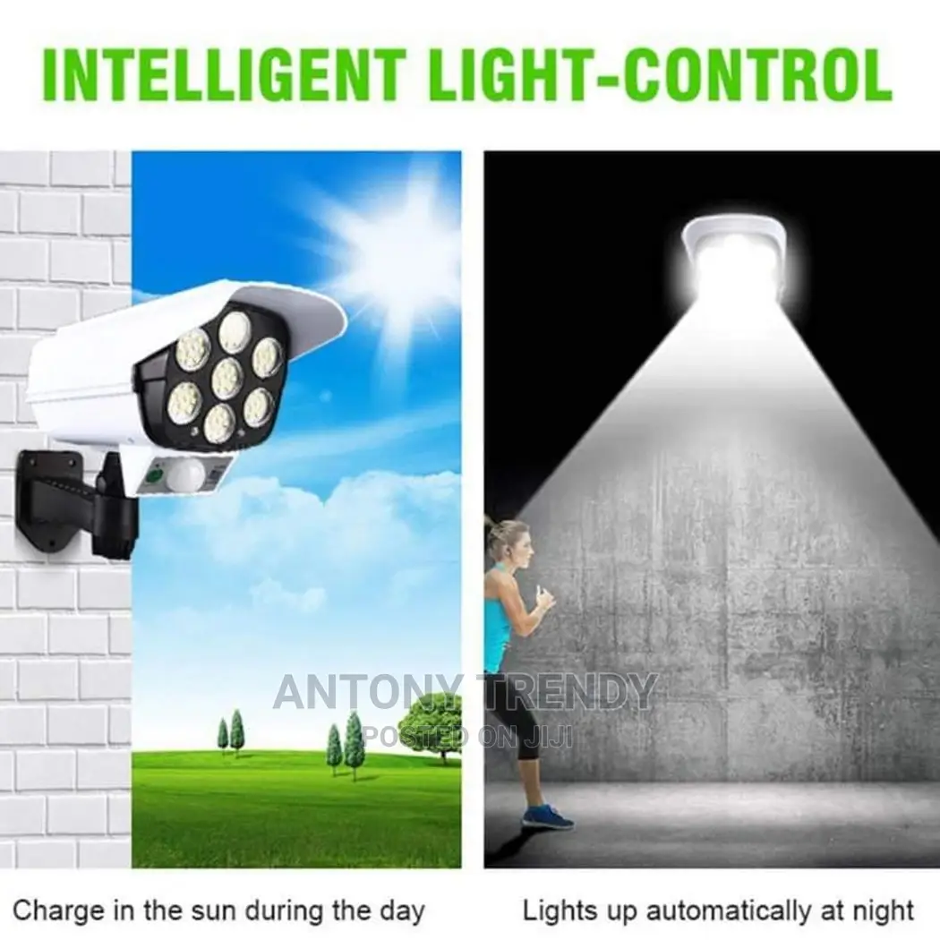 Solar Dummy Security Camera Fake Led Wall Light