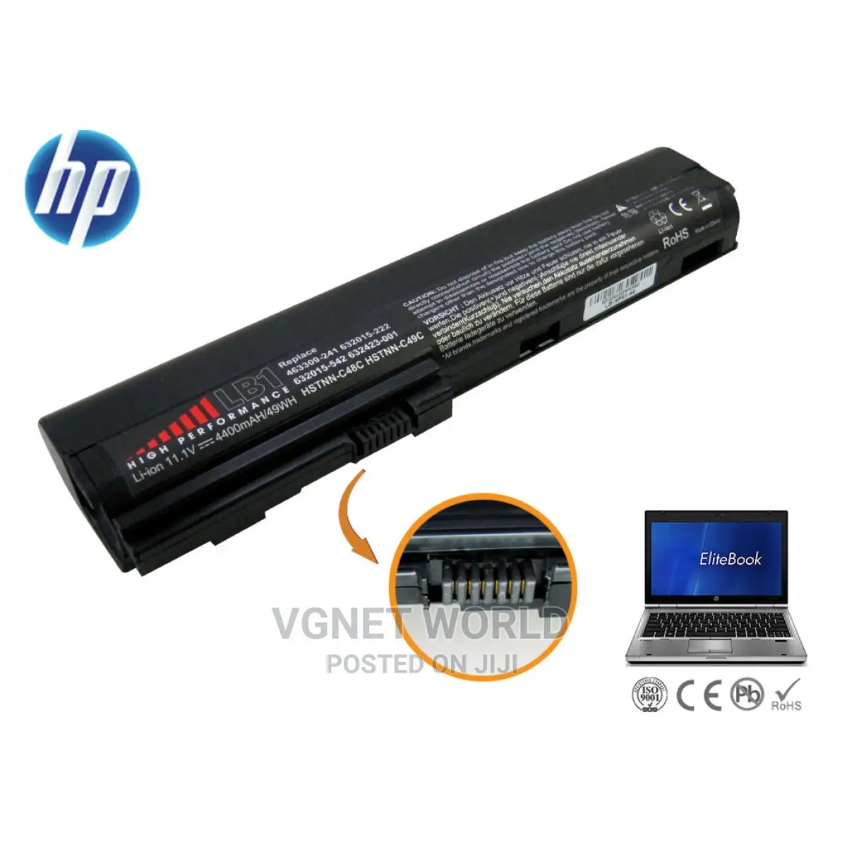 HP Probook 2560p Replacement Battery