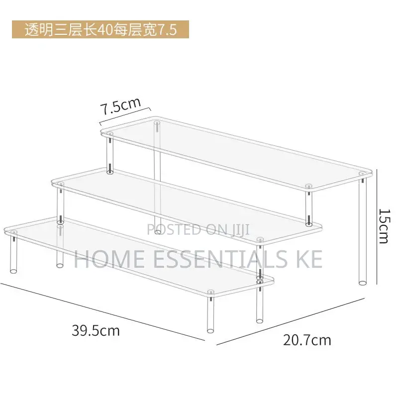 3tier Multifunctional Acrylic Stand