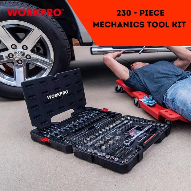 230 PIECE MECHANICS TOOL KIT With Hard Durable Case WORKPRO - main view