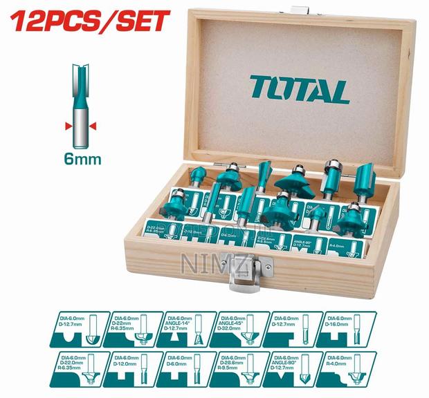 Total 12pcs Router Bits Set(6mm) - main view