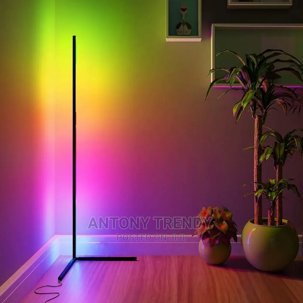 RGB Corner Floor Lamp, 64.5" RGB Color
