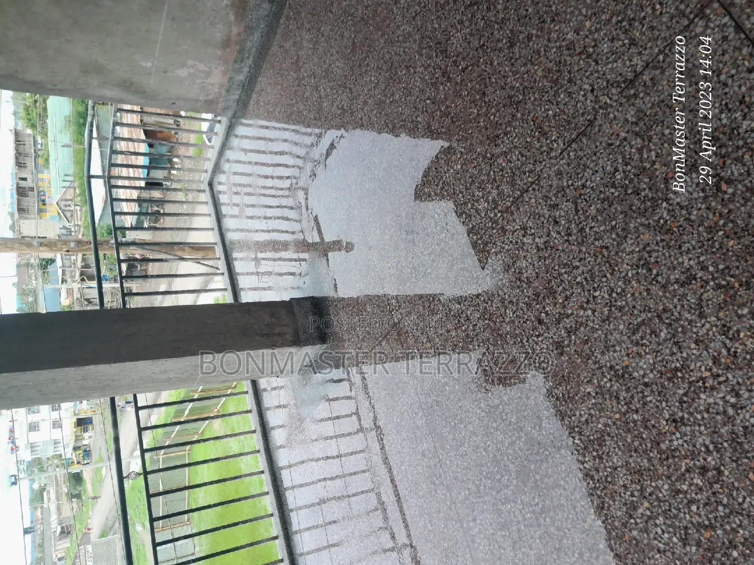 Dark Red Terrazzo