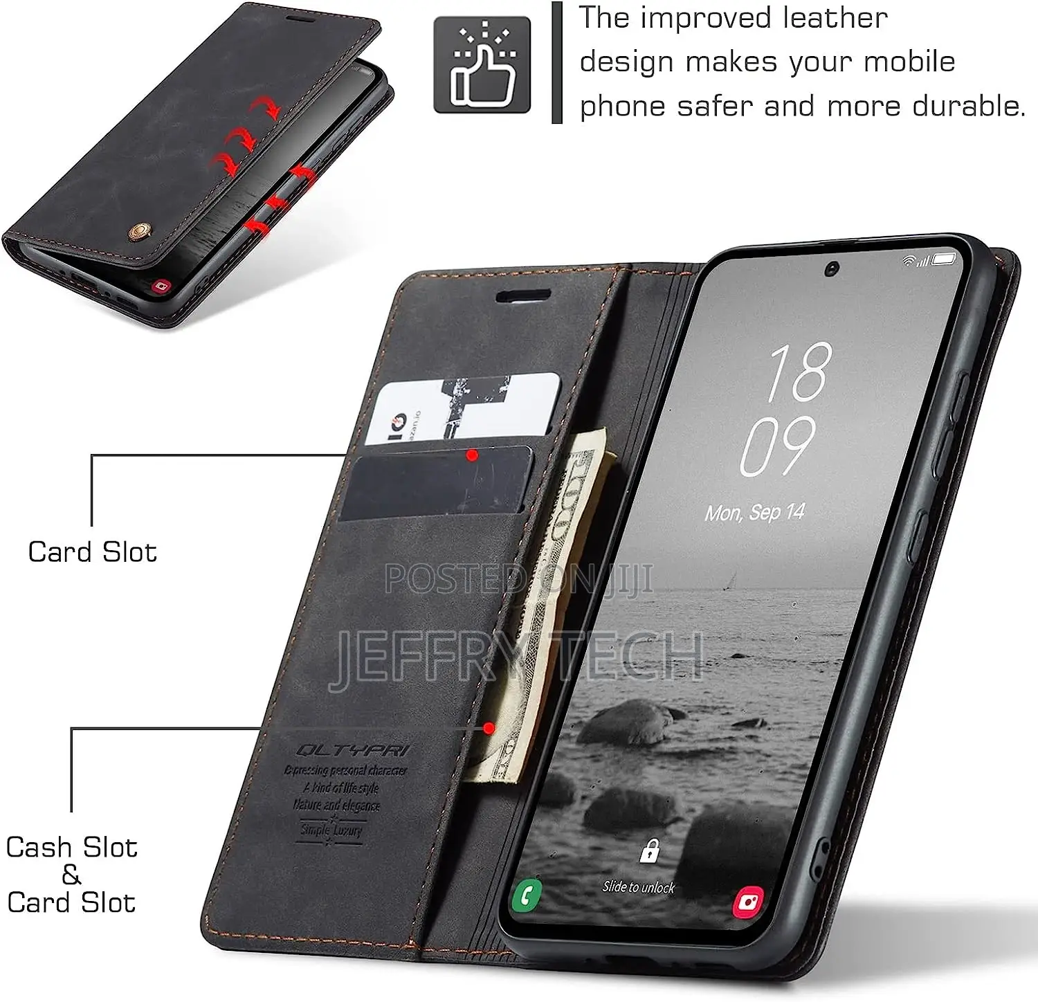 QLTYPRI Case for Samsung Galaxy A14 4g/5g, Vintage PU Leathe