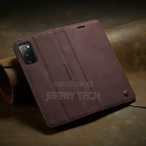 Top Selling Magnetic Flip Card Stand Cover for Samsung S20