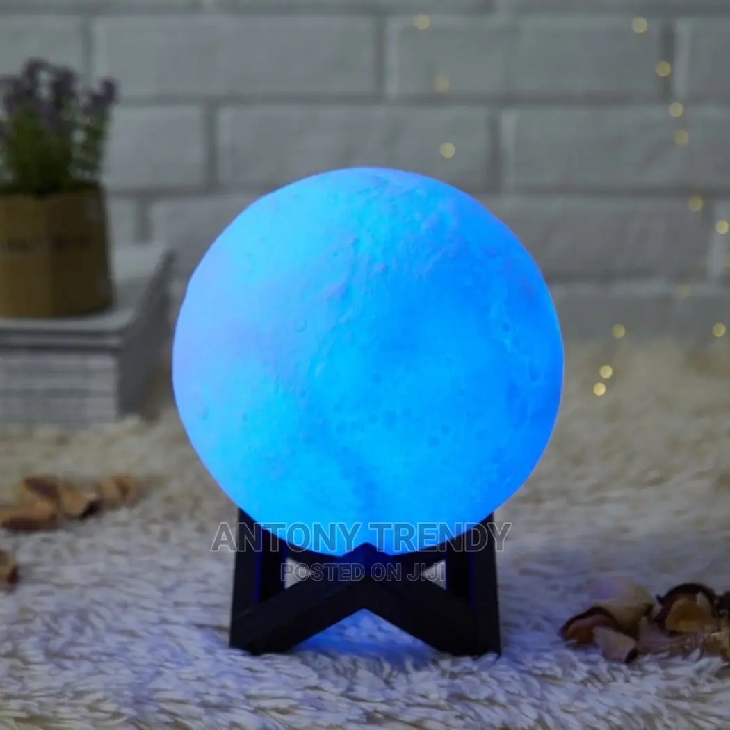 7.1 Inch Moon Light 3D Printing Night Light 16 Colors Lunar