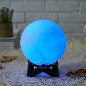 7.1 Inch Moon Light 3D Printing Night Light 16 Colors Lunar