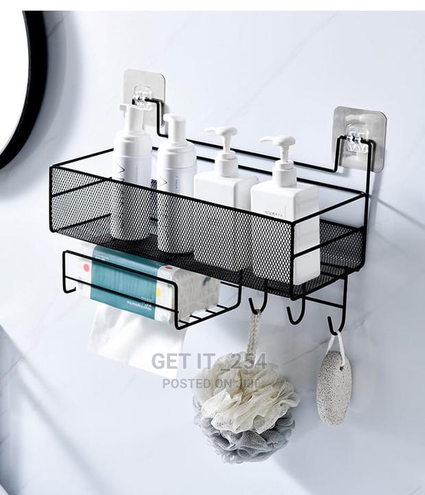 Wall-mounted Bathroom Shelf Shower Shampoo Rack