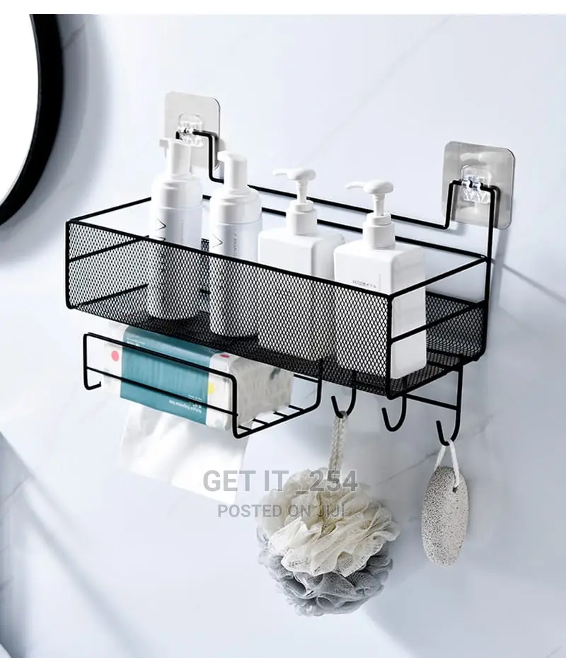 Wall-mounted Bathroom Shelf Shower Shampoo Rack
