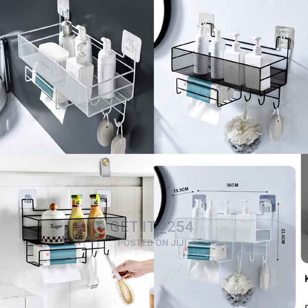 Wall-mounted Bathroom Shelf Shower Shampoo Rack - thumbnail 3