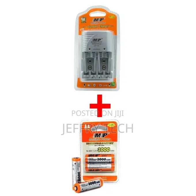 Multiple Power AA / AAA 9V Battery Standard Charger Ni-Mh Ni