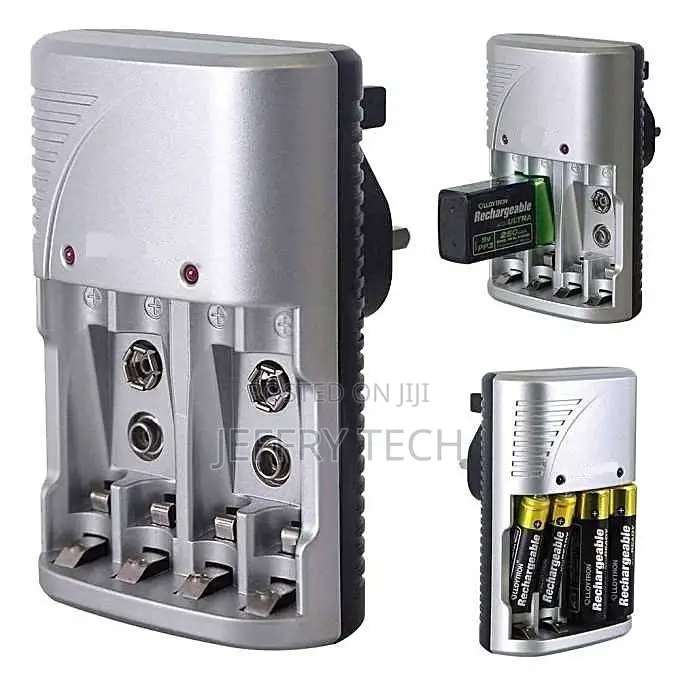 Multiple Power AA AAA 9V Battery Standard Charger Ni-Mh Ni-C