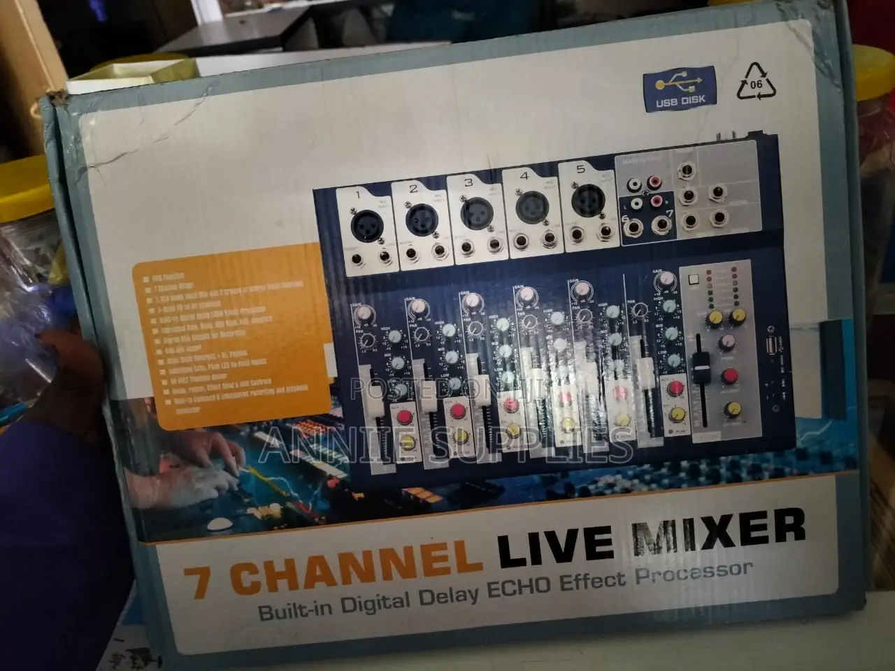 USB 7 Channel Live With Mixer