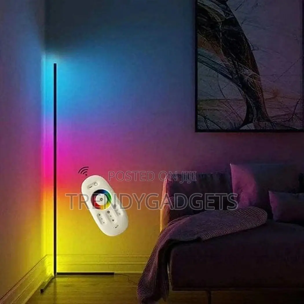 Corner Floor Lamp, RGB+IC Color Changing