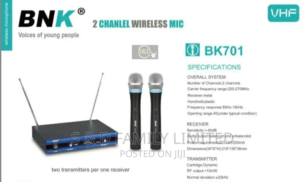 BK 701 Wireless MICROPHONE