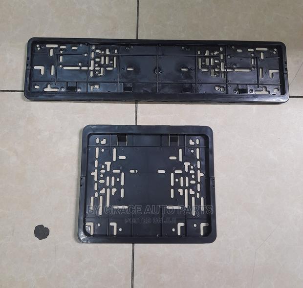 New Number Plate Holder Plastic Set
